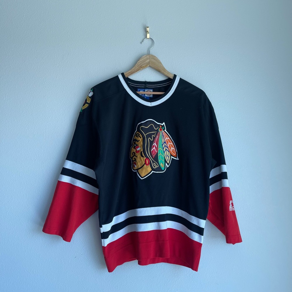 Vintage Men's Starter Blackhawks Jersey‎